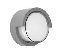 Aplique exterior 12w 3000k bejel gris ip65 17x17x10,2 cm 600lm