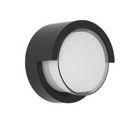 Aplique exterior 12w 3000k bejel negro ip65 17x17x10,2 cm 600lm