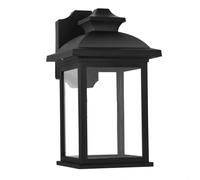 Aplique exterior alcandia 1xe27 negro ip44policarbonato 31x17x22,3 cm