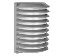 Aplique exterior aluminio achernar 1xe27 gris ip44 25,5x18x13 cm