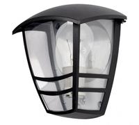 Aplique exterior aluminio alnilan 1xe27 negro ip44 20x17,5x13 cm c/ref