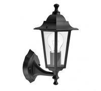 Aplique exterior aluminio auriga 1xe27 negro ip44 32x22x17 cm