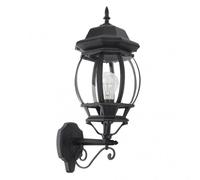 Aplique exterior aluminio caelum 1xe27 negro ip44 54x19x28 cm