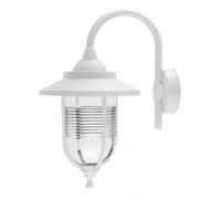Aplique exterior canela 1xe27 blanco ip44 policarbonato 45,2x25,2x34,2