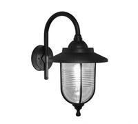 Aplique exterior canela 1xe27 negro ip44 policarbonato 45,2x25,2x34,2