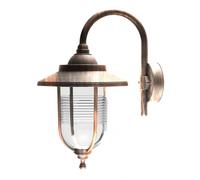 Aplique exterior canela 1xe27 oro viejo ip44 policarbonato 45,2x25,2x3