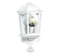 Steinel L 190 S blanco - Farol de pared exterior con 180° detector de movimiento, Farolillo Sensor con potencia de máx. 100 vatios, Iluminación de exterior, Aplique con diseño clásico, 644512