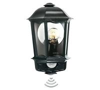 Aplique exterior con sensor L 190 S (100 W, L x An x Al: 147 x 217 x 335 mm, Negro)