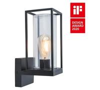 Aplique exterior Flair (40 W, 12 x 17,2 x 31,3 cm, Negro, IP44)