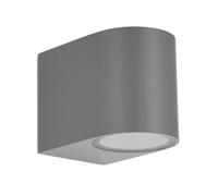 Aplique exterior gacela 1xgu10 gris ip44 8x7x9 cm