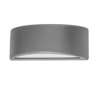 Aplique exterior kefir 1xe27 gris ip65 policarbonato 13,2x32x13 cm