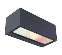 Aplique exterior LED Gemini (16 W, 10,3 x 22 x 8,5 cm, Gris oscuro, IP54)