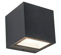 Aplique exterior LED Gemini (9 W, 88 x 85 x 86 mm, Antracita, IP54)
