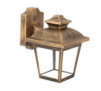 Aplique exterior maca 1xe27 oro viejo ip44 policarbonato 24,5x17x22,3