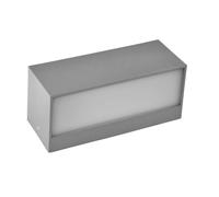 Aplique exterior masala 1xe27 gris ip65 policarbonato 9x23x10,1 cm