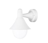 Aplique exterior mentol 1xe27 blanco ip44 policarbonato 25x18,1x23,2