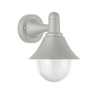 Aplique exterior mentol 1xe27 gris ip44 policarbonato 25x18,1x23,2 c