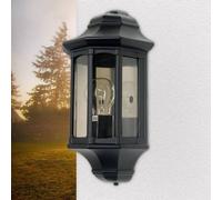 Aplique Exterior Negro De Aluminio IP44 Vintage REGINA