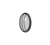 Fabrilamp Aplique exterior Aquila Moderno aluminio y cristal Negro pequeño 1xE27