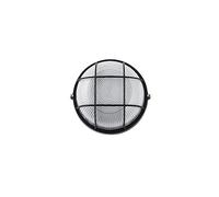 Fabrilamp Aplique exterior Apus – moderno aluminio y cristal, 1xE27 IP44, negro