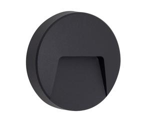 Aplique exterior redond 3w 4000k 100lm levira gris oscuro 3,2x13,5d