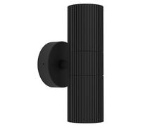 Eglo Tomelloso Lámpara de pared de exterior, iluminación exterior de la casa, luz hacia arriba y hacia abajo, con luz hacia abajo, aluminio antracita, casquillo GU10, IP44