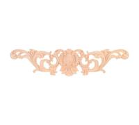 Aplique Floral de Madera Maciza Tallada para Cama y Mueble, Estilo Europeo | Decoración Khaki, Detalles de Tallado Intrincado, Uso Versátil en Hogar y Cocina, Belleza Artística