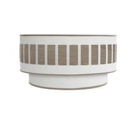Aplique ivanna 1xe27 blanco-madera clara 17x30x15 cm
