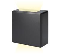 aplique led 3w 237lm 4000k luz dia ip54 11.5x11.5x5cm cuadrado 2 proyecciones edm