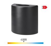 APLIQUE LED 3W 60lm 4000K LUZ DIA IP65 12x12x6cm OVALADO EDM