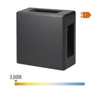 APLIQUE LED 6W 130lm 4000K LUZ DIA CUADRADO IP65 12x12x5cm 4 PROYECCIONES EDM