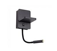 Aplique led con cargador wireless rob2 5+3w marca cristalrecord