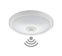 aplique led de superficie con sensor y luz de emergencia ip20 16w 96 leds 6400k edm