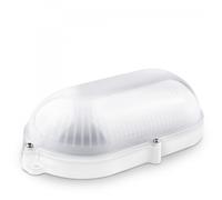 Aplique led oval blanco ext.ip65 9w.fria EL PRECIO INCLUYE 3 UNIDADES
