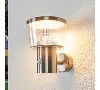 Aplique LED para exterior Antje de Lindby, detector de movimiento, IP44