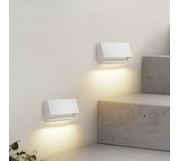Aplique LED para exterior Appeso de Lindby, ancho 16 cm, juego de 2 unidades