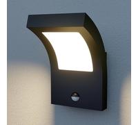 Aplique LED para exterior Arcchio, antracita, IP54, sensor