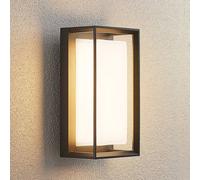 Aplique LED para exterior Arcchio Ismera, antracita/ópal, IP65