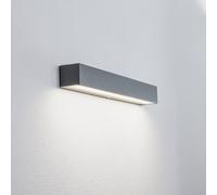 Aplique LED para exterior Arcchio Lengo, 50 cm, 1 luz, gris, CCT