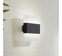 Aplique LED para exterior de Lindby Branor, aluminio, antracita, IP54