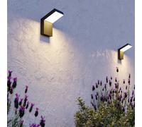 Aplique LED para exterior EGLO GROTTAZZOLINA, negro, 18 cm, IP65