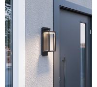 Aplique LED para exterior Ferdinand de Lucande, gris, metal, 38 cm