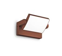 Aplique LED para exterior Ideal Lux Swipe, café, IP54, 3.000 K