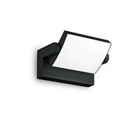 Aplique LED para exterior Ideal Lux Swipe, negro, IP54, 3000 K