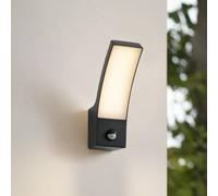 Aplique LED para exterior Ilvita de Lindby, sensor, antracita, IP54