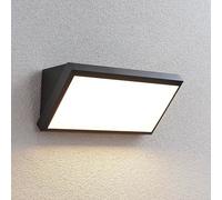Aplique LED para exterior Lindby Abby, gris, plástico, IP65