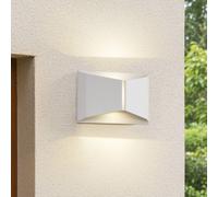 Aplique LED para exterior Lindby Anlira, blanco, Up & down, IP65