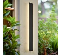 Aplique LED para exterior Lucande Melira, altura 100 cm, antracita