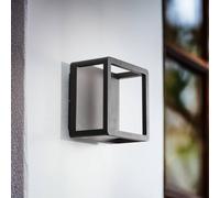 Lucande LED Lámpara de pared Led exterior Thorvid (Moderno) en Negro hecho Aluminio (1 llama, lámparas para aplique, lámpara