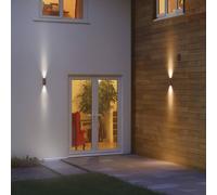 Aplique LED para exterior OSRAM ENDURA STYLE, color óxido, 16 cm, luz hacia